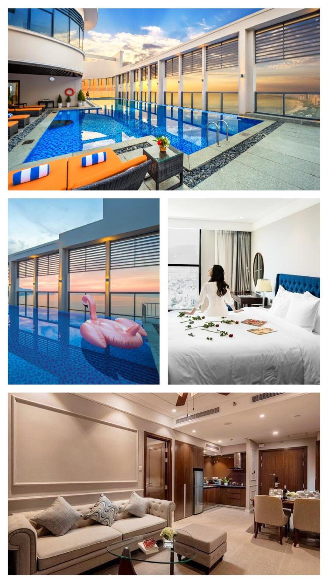 Luxury Apartment - Rooftop Swimming Pool - Beach Front - Hinata Apartment Дананг Екстериор снимка